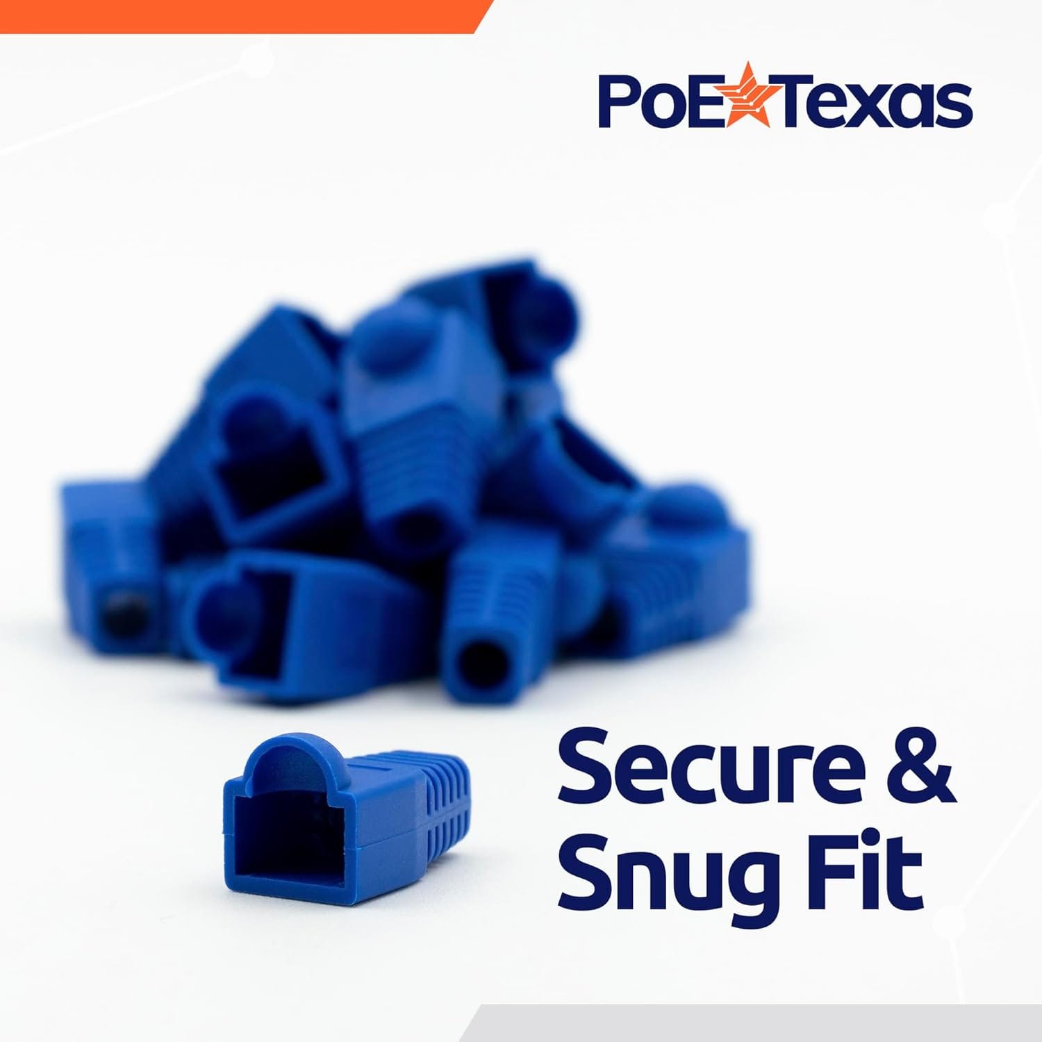 POE Texas Accessories CAT 6 RJ-45 Strain Relief Boot 60 Pack