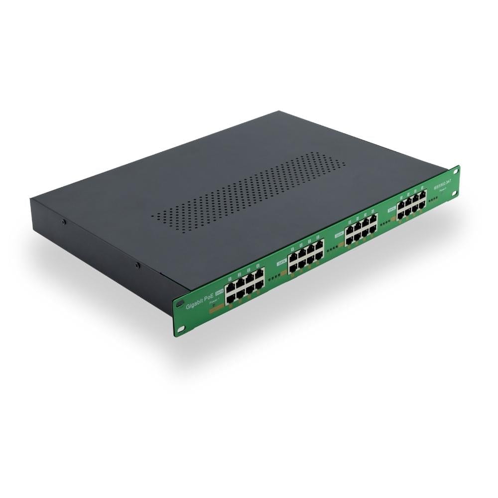 PoE Texas Injector 16 Port Active PoE Injector with 48 Volt 700 Watt Power Supply