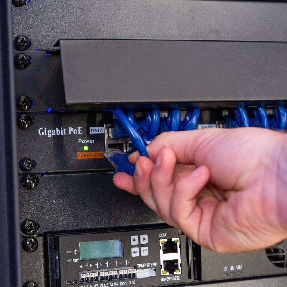 PoE Texas Injector 16 Port Gigabit Mode A Rack Mount PoE Injector with 48 Volt 240 Watt Power Budget