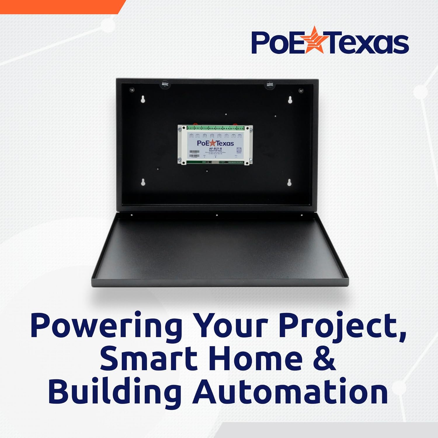 PoE Texas Splitter AF-RLY-8 - 8 Channel Output + 8 Channel Input Network PoE Powered Relay Module