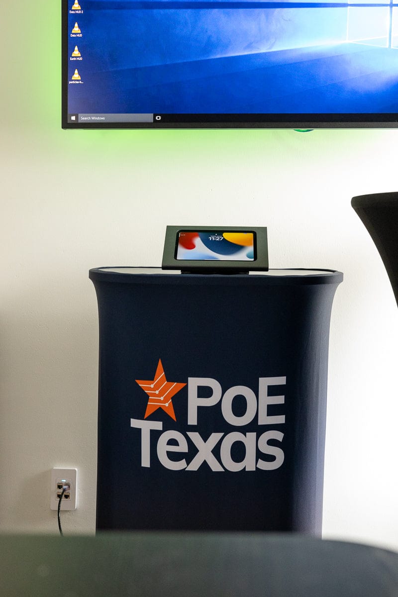 POE Texas Splitter Patented GAT-USBC-PD-V4 Gigabit PoE+ (802.3at) to USB-C Power + Data Delivery with 25 Watt Output - USB-C compatible w/ iPad Pro 12.9", Surface Go, Galaxy Tab