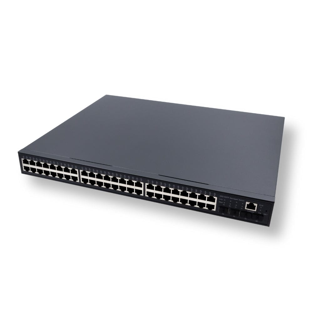 POE Texas Switch 48-Port Gigabit Layer 2 Managed PoE+ (IEEE 802.3at) Switch with integrated 750W Power Supply
