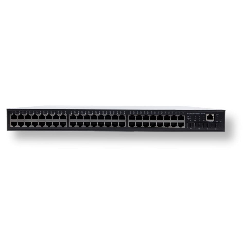 POE Texas Switch 48-Port Gigabit Layer 2 Managed PoE+ (IEEE 802.3at) Switch with integrated 750W Power Supply
