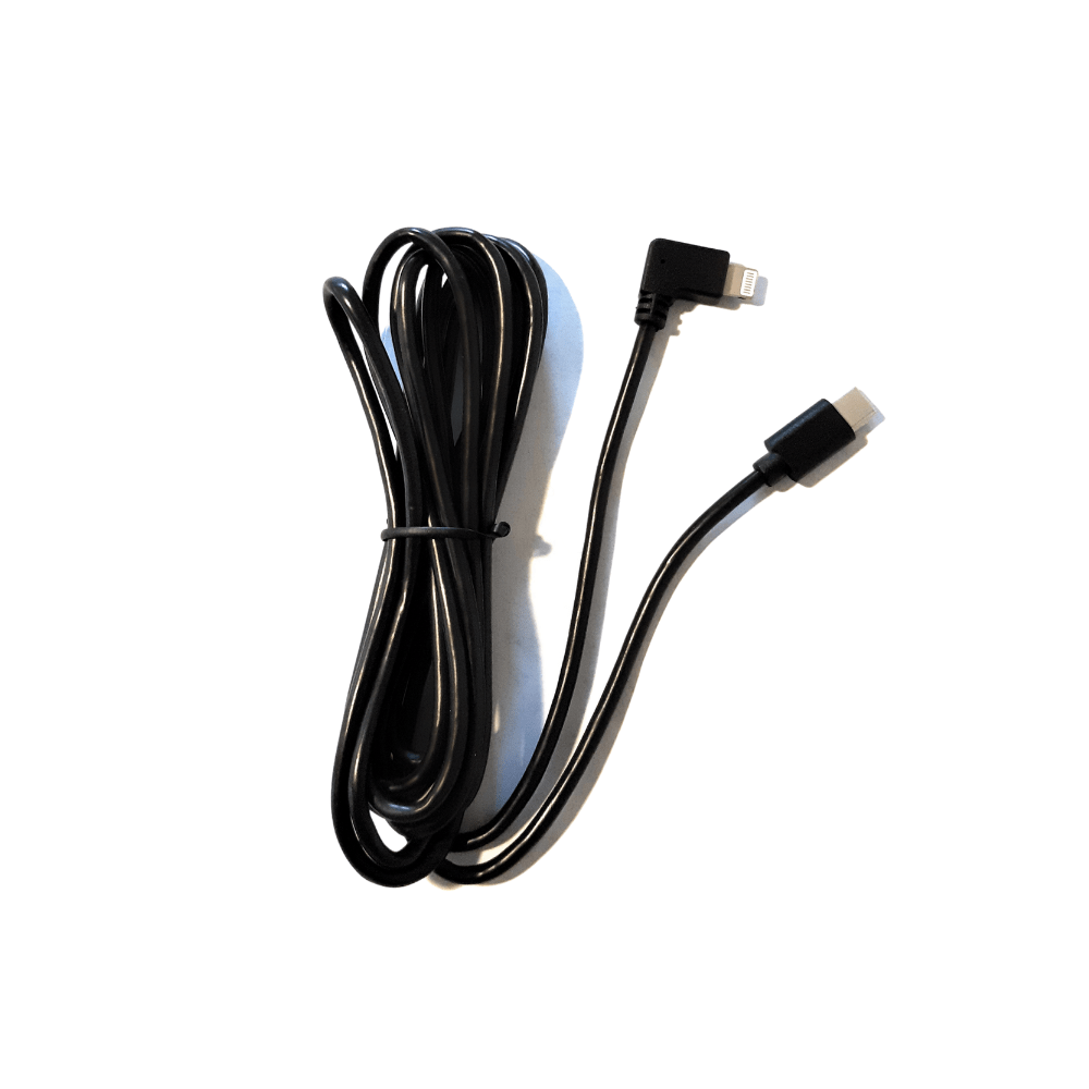 POE Texas Cable USB-C to Lightning Right Angle Cable - 16 Centimeters