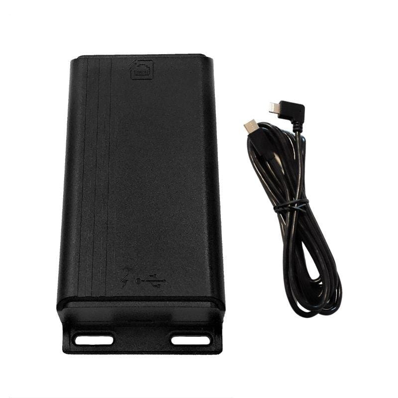 POE Texas Splitter PoE+ (802.3at) to USB-C Power + Data Delivery with 25 Watt Output - USB-C with Lightning Cable Compatible with iPad 10.2 and Mini and iPhone