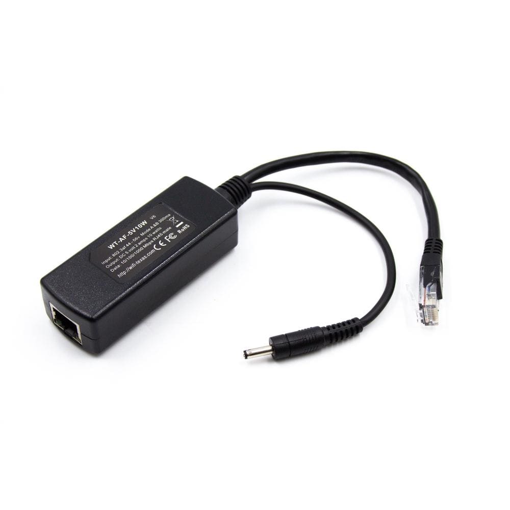PoE Texas Splitter PoE Texas 5 Volt DC Splitter/Adapter to Convert Gigabit PoE for Non-PoE Devices