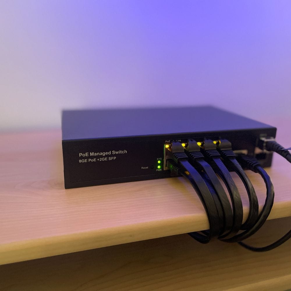 POE Texas Switch 8-Port Gigabit Layer 2 Managed PoE+ (IEEE 802.3at) Switch