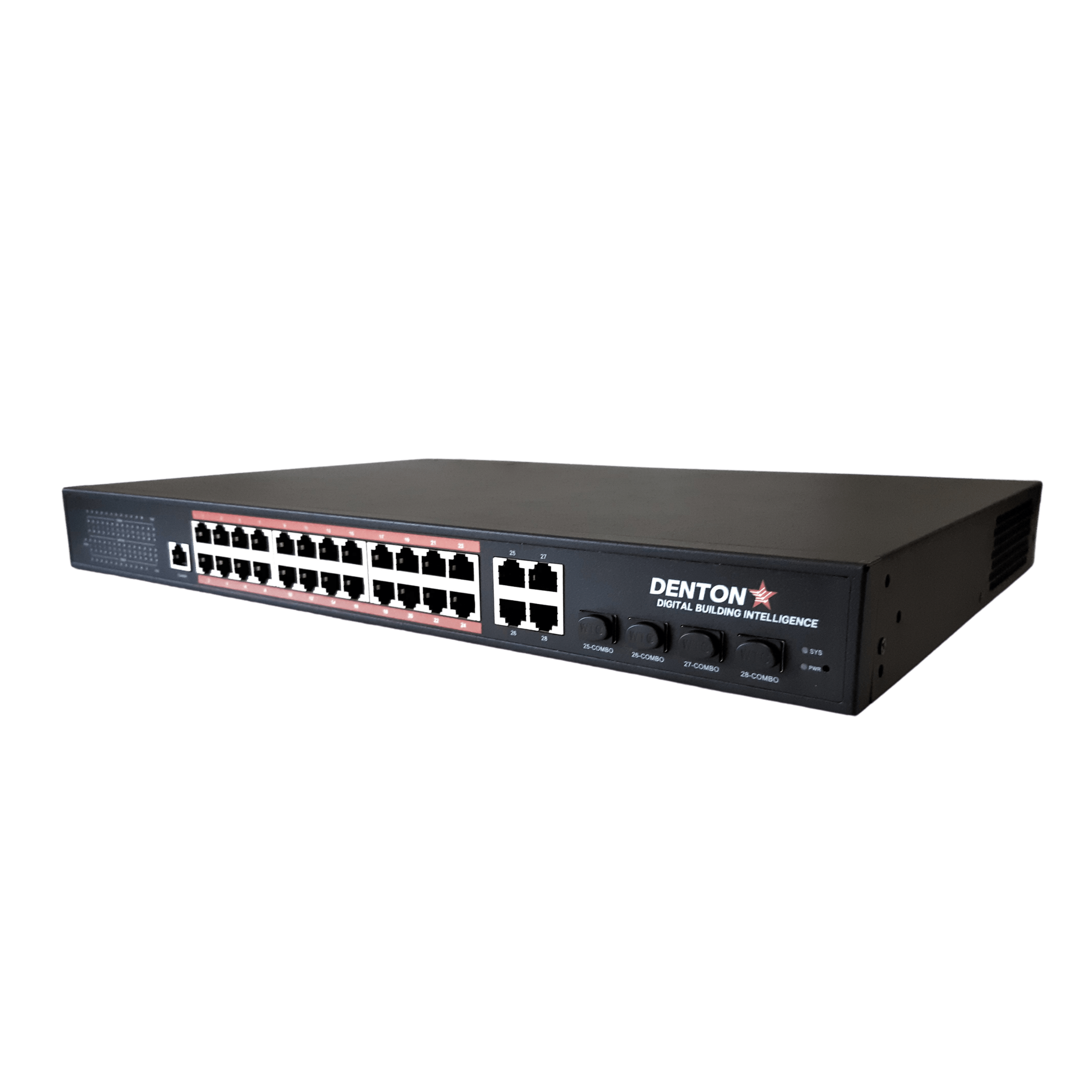 POE Texas Switch Fanless 24-Port Gigabit Layer 2 Managed IEEE 802.3bt Switch