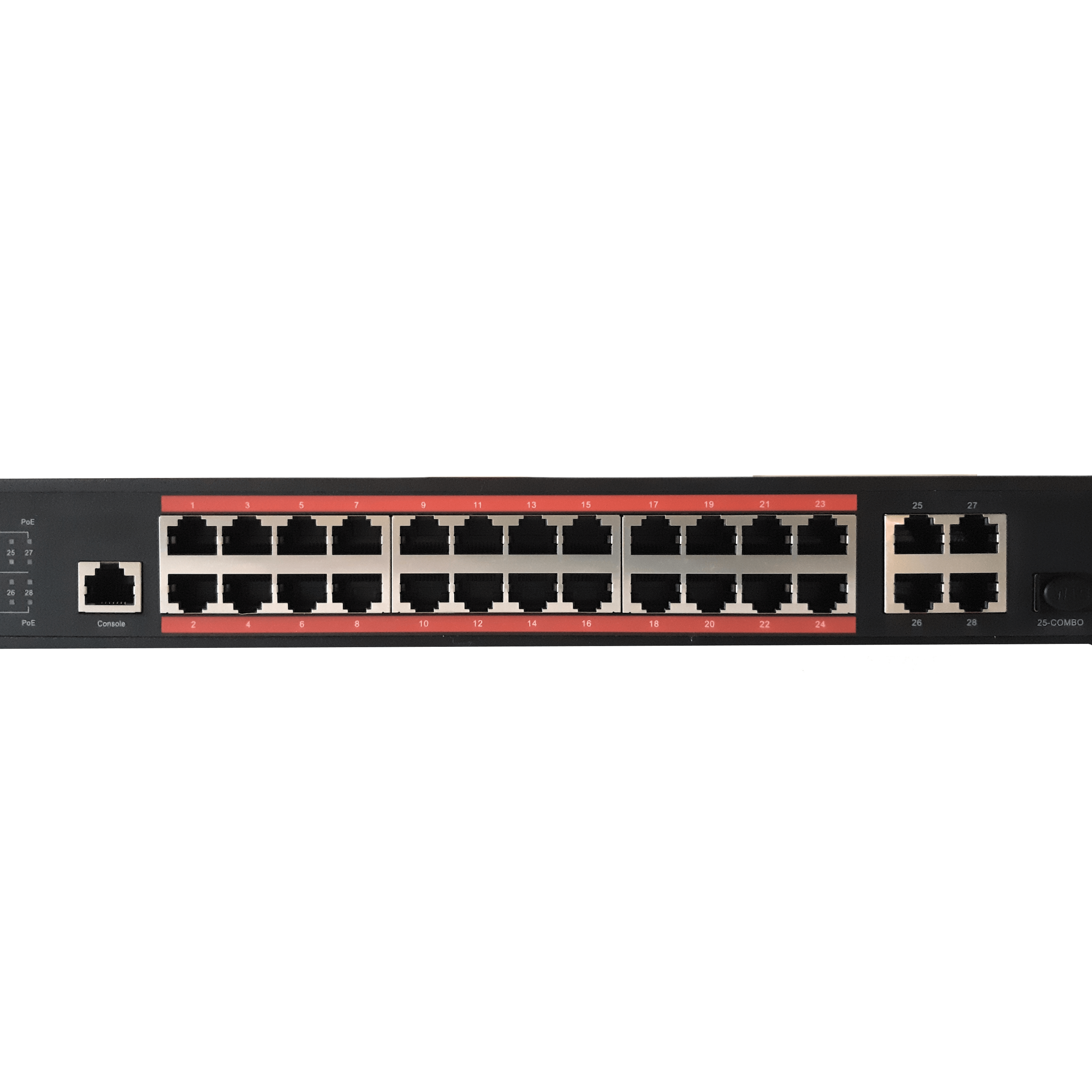 POE Texas Switch Fanless 24-Port Gigabit Layer 2 Managed IEEE 802.3bt Switch