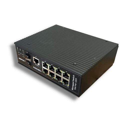 POE Texas Switch Industrial Fanless 8-Port Layer 2 Managed 802.3bt Switch for PoE Lighting & Automation