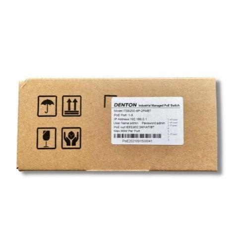 POE Texas Switch Industrial Fanless 8-Port Layer 2 Managed 802.3bt Switch for PoE Lighting & Automation