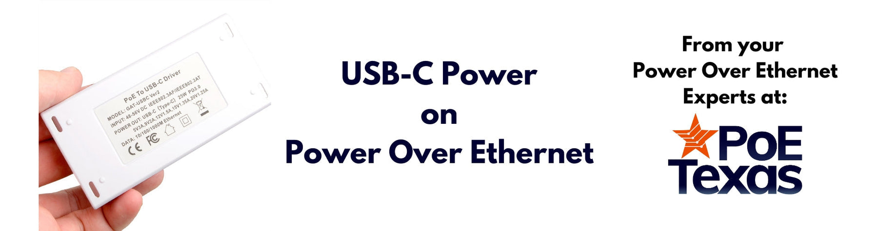 How to Turn PoE+ Into USB-C Power Delivery with Power and Data Separate