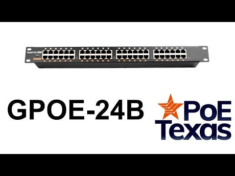 PoE Texas Introduces: GPOE-24B Gigabit Midspan PoE Injector