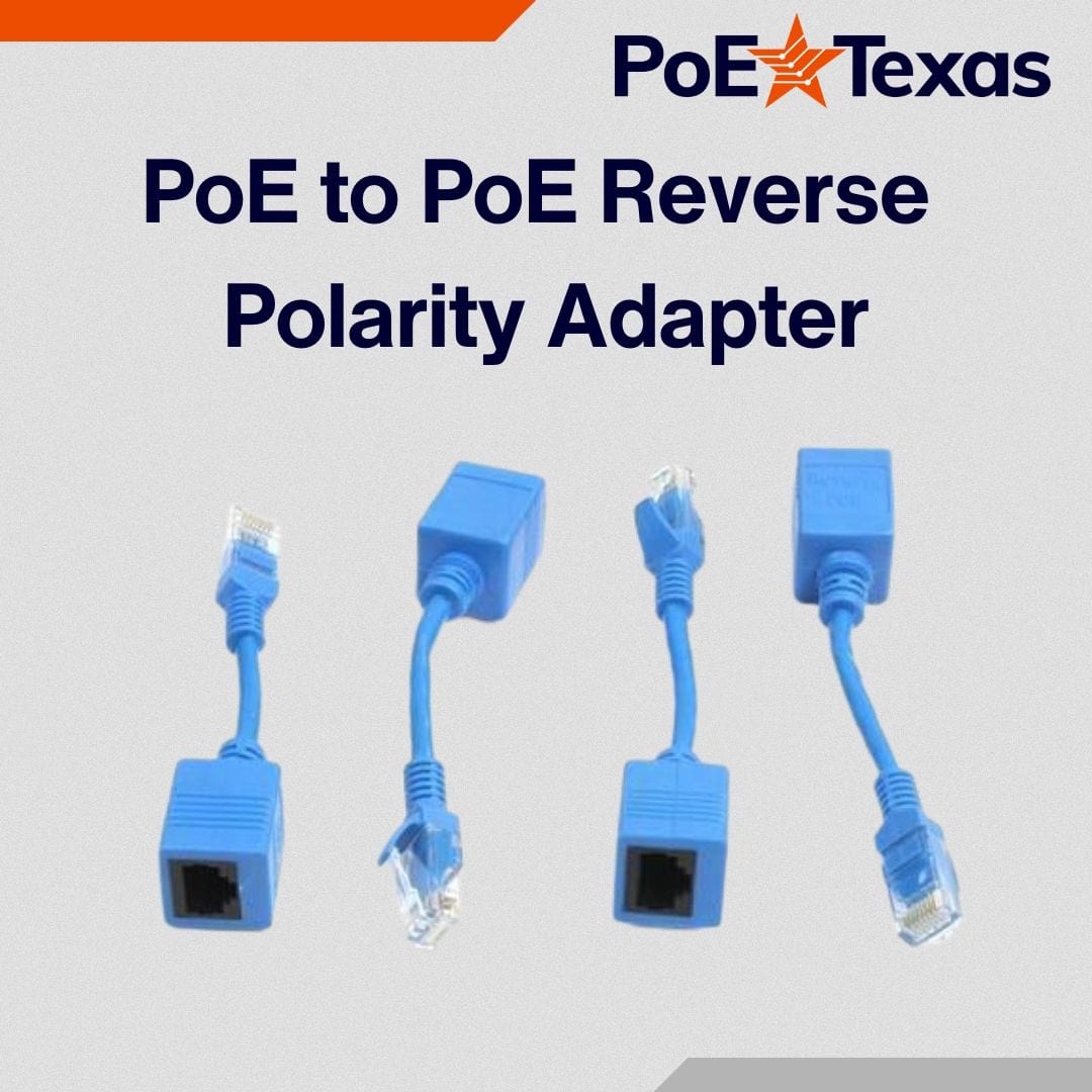 PoE Texas Accessories PoE to PoE Reverse Polarity Adapter