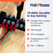 POE Texas Accessories Pre-cut Security/Audio Cable 10ft 18 AWG with 4 cores for low voltage applications