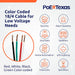 POE Texas Accessories Pre-cut Security/Audio Cable 10ft 18 AWG with 4 cores for low voltage applications