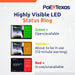 PoE Texas Display 10" Touchscreen Room Scheduler with Highly Visible LED Ring and MeetingPortal App