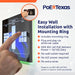PoE Texas Display 10" Touchscreen Room Scheduler with Highly Visible LED Ring and MeetingPortal App