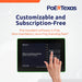 PoE Texas Display 8" Touchscreen Room Scheduler with Highly Visible LED Ring