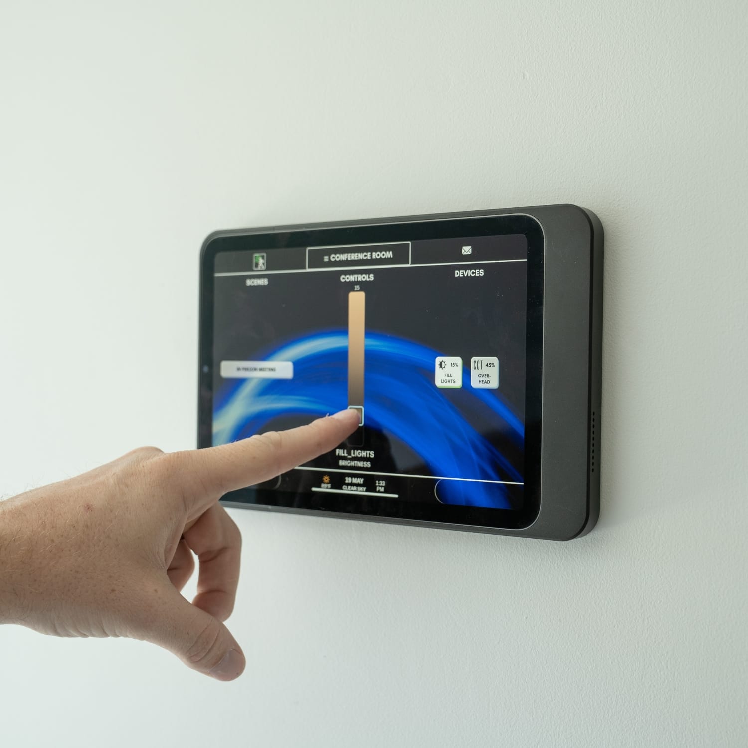 PoE Texas For Tablets iPad Mini 6 Wall Mount | Black Aluminum Surface Mount - including free DASH scheduler app download