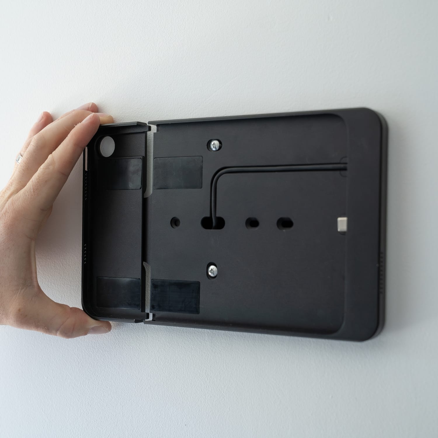PoE Texas For Tablets iPad Mini 6 Wall Mount | Black Aluminum Surface Mount - including free DASH scheduler app download