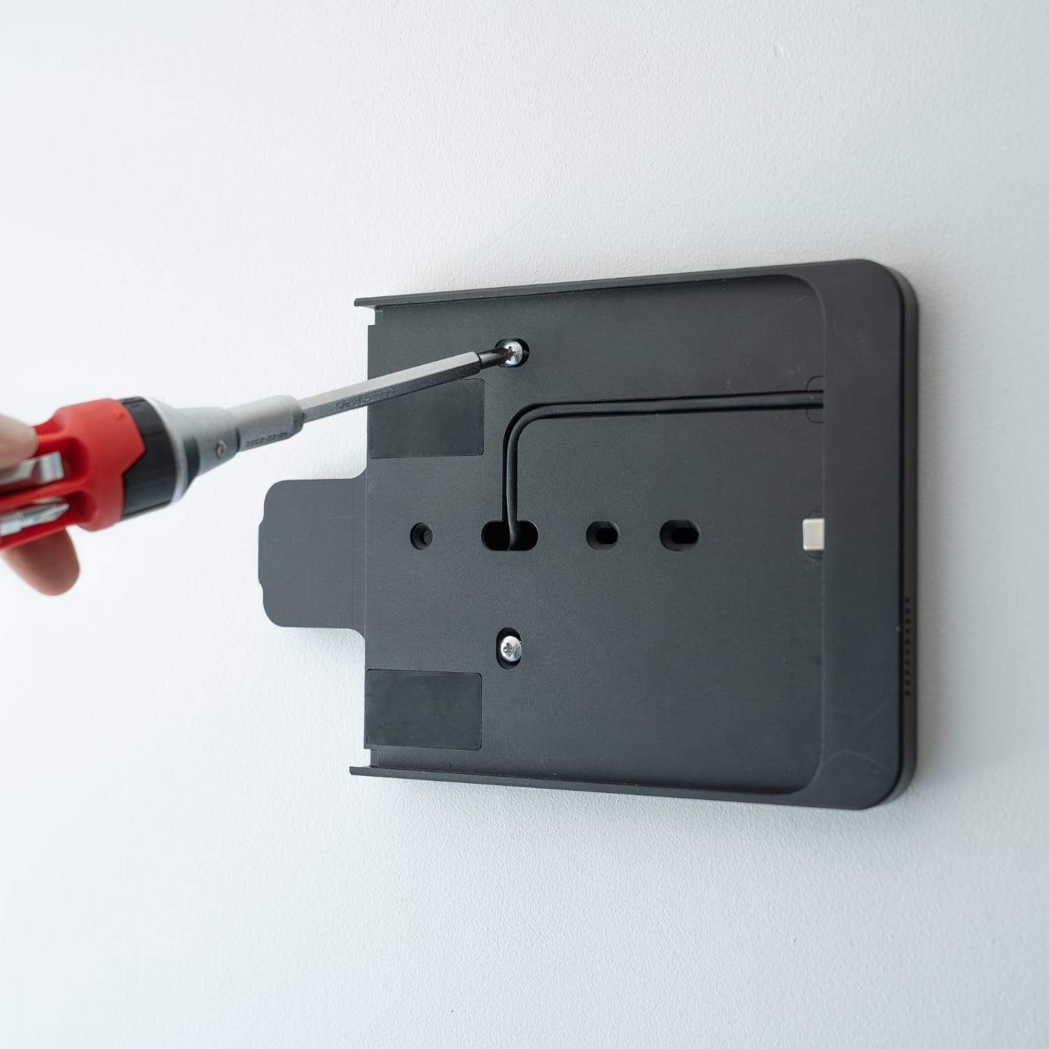 PoE Texas For Tablets iPad Mini 6 Wall Mount | Black Aluminum Surface Mount - including free DASH scheduler app download