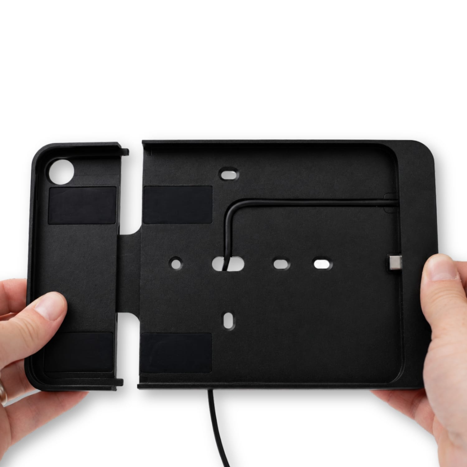PoE Texas For Tablets iPad Mini 6 Wall Mount | Black Aluminum Surface Mount - including free DASH scheduler app download