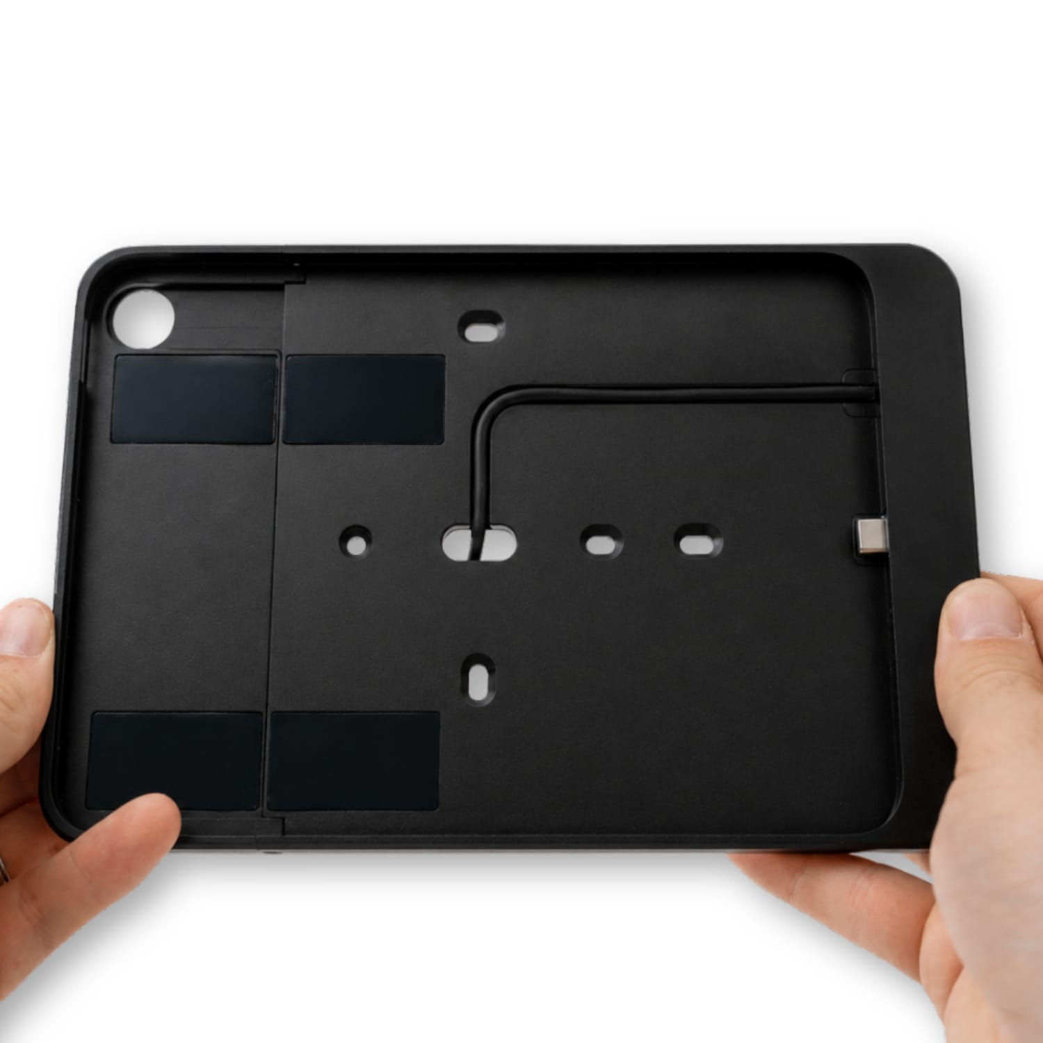 PoE Texas For Tablets iPad Mini 6 Wall Mount | Black Aluminum Surface Mount - including free DASH scheduler app download