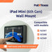 PoE Texas For Tablets iPad Mini 6 Wall Mount | Black Aluminum Surface Mount - including free DASH scheduler app download