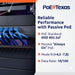 PoE Texas Injector 12 Port 10/100 Mode B Rack Mount PoE Injector with 48 Volt 60 Watt Power Supply