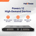 PoE Texas Injector 12 Port 2.5 Gigabit PoE++ Injector with a 53 Volt 1200 Watt Power Supply