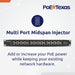 PoE Texas Injector 12 Port Gigabit Passive Mode A/B Rack Mount PoE Injector