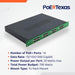 PoE Texas Injector 16 Port Active PoE Injector with 48 Volt 700 Watt Power Supply