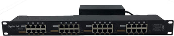 PoE Texas Injector 16 Port Gigabit PoE Injector, Mode A, Rack Mount with 48V 120W Power Supply