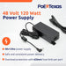 PoE Texas Injector 24-Port 10/100, Mode B, Rack Mount PoE Injector with 48 Volt 120 Watt Power Supply