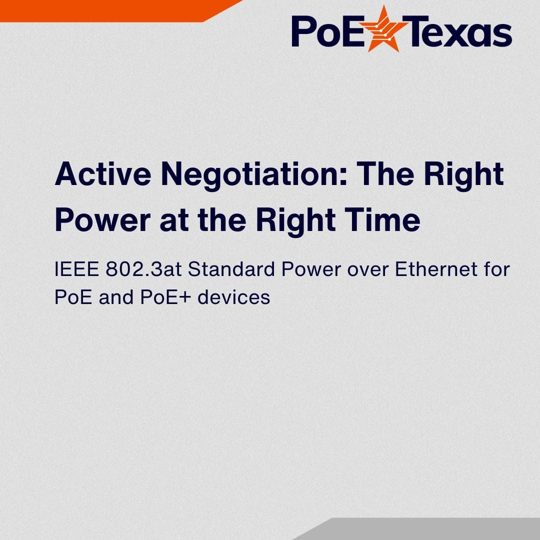 PoE Texas Injector 24 Port Active PoE Injector for High Powered Devices