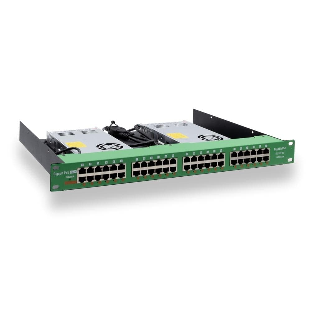 24 Port Active PoE Injector with 48 Volt Output and 700 Watt Budget ...