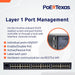POE Texas Injector 24-Port Gigabit 802.3bt Managed PoE Injector