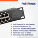 PoE Texas Injector 24-Port Gigabit Rack Mount PoE Injector with 24V240W Power Supplies