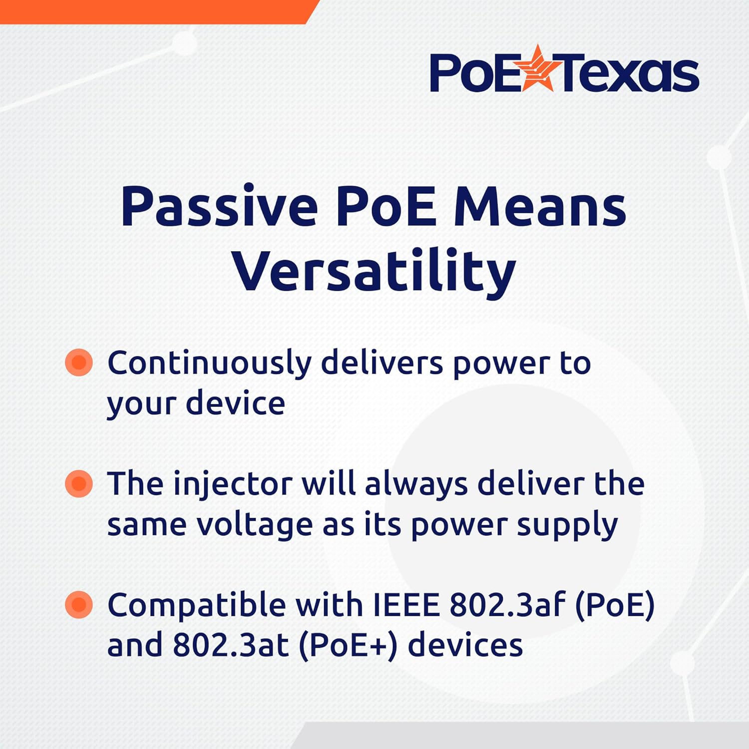 PoE Texas Injector 24-Port Gigabit Rack Mount PoE Injector with 56V240W Power Supply