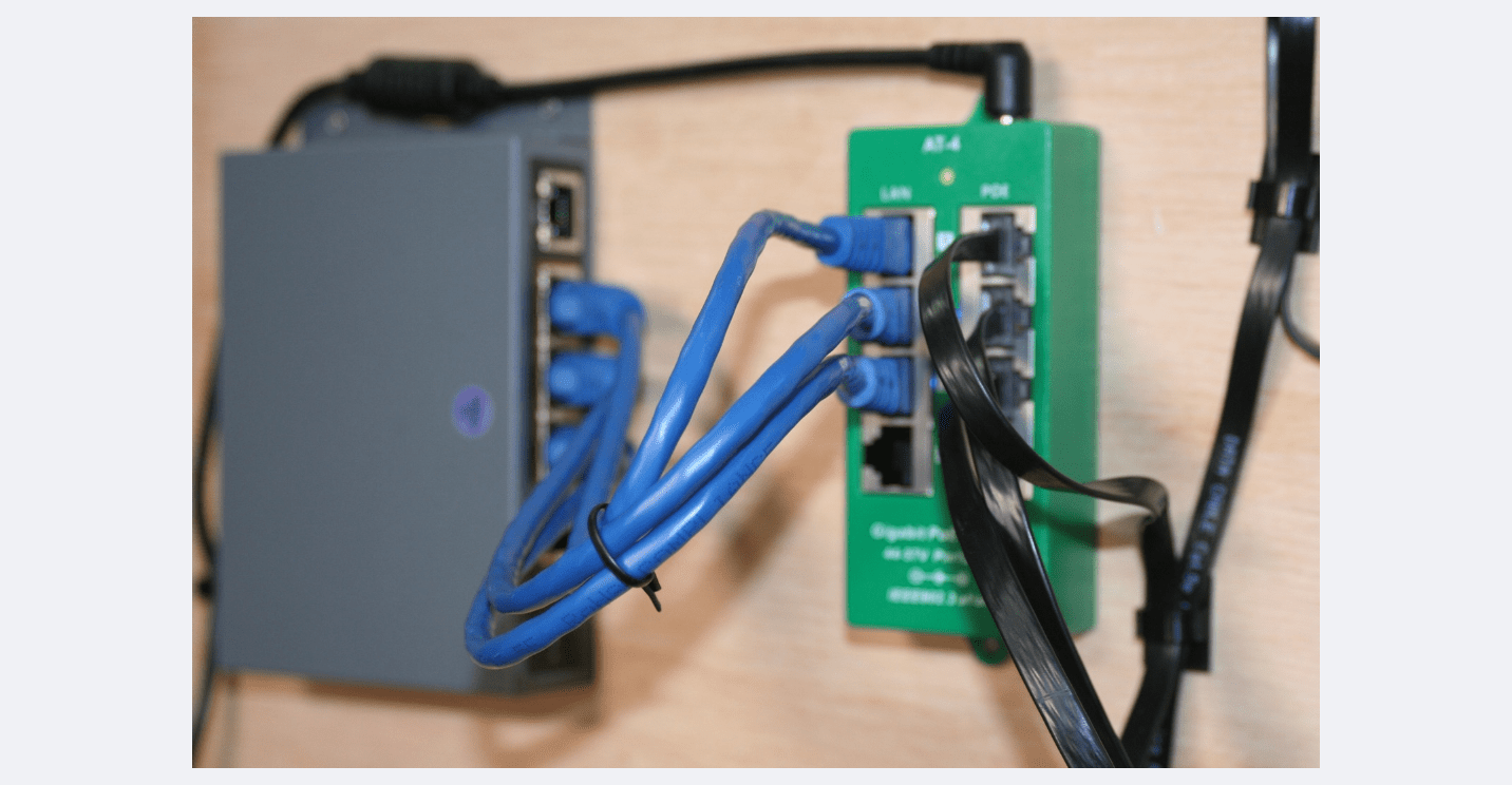 PoE Texas Injector 4 Port Active Gigabit Mode A PoE Injector with 48 Volt 60 Watt Power Supply