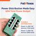 PoE Texas Injector 4 Port Active Gigabit Mode A PoE Injector with 48 Volt 60 Watt Power Supply