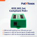 PoE Texas Injector 4 Port Active Gigabit Mode A PoE Injector with 56 Volt 120 Watt Power Supply