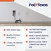 PoE Texas Injector 4 Port Gigabit Mode A PoE Injector with 48 Volt 48 Watt Power Supply