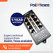 PoE Texas Injector 4-Port Gigabit Mode A PoE Injector without Power Supply