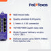 POE Texas Injector 4 Port Gigabit PoE Injector with 24 Volt 30 Watt Power Supply