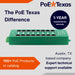 PoE Texas Injector 8 Port Active Gigabit Mode A PoE Injector (Power Supply Not Included)