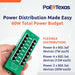 PoE Texas Injector 8 Port Active Gigabit Mode A PoE Injector with 48 Volt 60 Watt Power Supply