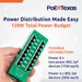 PoE Texas Injector 8 Port Active Gigabit Mode A PoE Injector with 56 Volt 120 Watt Power Supply