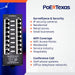 PoE Texas Injector 8-Port Gigabit, Mode A PoE Injector without Power Supply